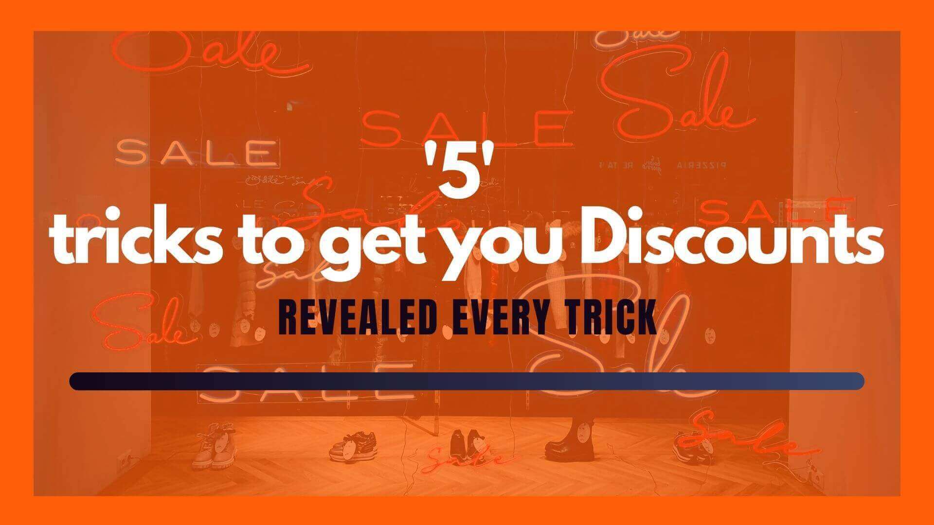 5 tricks to get you discounts by ninjasquad team